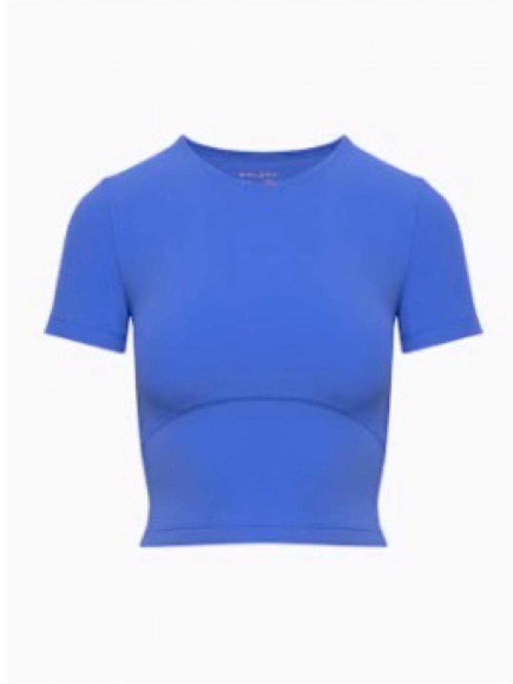 Aritzia Royal Blue Short Sleeve Performance Crop Top